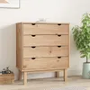 Comodino a cassetti vidaXL OTTA 76,5x39,5x90 cm in legno Anteprima dell’immagine prodotto 2