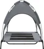 A gray dog bed with a canopy, shown against a white background. Anteprima dell’immagine prodotto