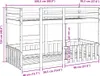 vidaXL Etagenbett Weiß 90x200 cm Massivholz Kiefer Produktbild-Vorschau 7