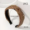 Breites Rattan Stirnband Natur Flechtmuster Ajour Twist Produktbild-Vorschau 2