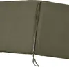 A close-up view of a green cushion with ties. Produktbild-Vorschau