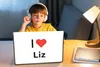 MuchoWow® Laptop Aufkleber Sticker Cover Ich liebe - Liz - Produktbild-Vorschau 3