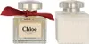 Two perfume bottles and a lotion bottle are displayed side-by-side against a white background. Anteprima dell’immagine prodotto