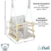 Altalena per bambini Lumali 3 in 1 con cintura di Anteprima dell’immagine prodotto 3