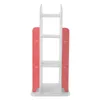 A white and pink bookshelf against a white background. Podgląd zdjęcia produktu