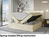 MEBLINI Boxspringbett mit Bettkasten - Gepolstert Produktbild-Vorschau 4