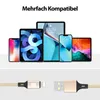 USB-A auf iPhone Nylon Kabel Typ A Ladekabel für iPhone - Produktbild-Vorschau 2