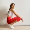 Merry Style Damen Leggings 3/4 aus Viskose MS10-144 (Rot, Produktbild-Vorschau 7