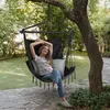 Hängesessel, Hängestuhl, Hängeschaukel, mit 2 Kissen, bis Produktbild-Vorschau 7