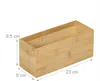 Relaxdays Aufbewahrungsbox Bambus, 2er Set, Ordnungsbox Produktbild-Vorschau 4