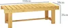 Outsunny Gartenbank 2-Sitzer Sitzbank Holzbank Gartenmöbel Produktbild-Vorschau 3