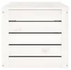 vidaXL Truhe Weiß 109x36,5x33 cm Massivholz Kiefer Produktbild-Vorschau 6