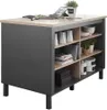 Wyspa kuchenna Ballina 138 x 75 cm antracyt / dąb sonoma Podgląd zdjęcia produktu 7
