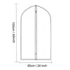 A line drawing of a garment bag with dimensions. Produktbild-Vorschau