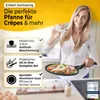 endusor Crepe Pfanne für Induktion mit Antihaftbeschichtung Crêpes, Pfannenkuchen und Pfannkuchen Produktbild-Vorschau