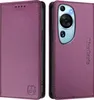 Custodia in pelle per Huawei P60 Art, flip case con slot Anteprima dell’immagine prodotto 2
