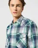 Wrangler Herren Western Shirt Green Blue 112357242 Produktbild-Vorschau 11
