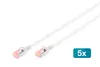 Digitus CAT 6 U/FTP Slim Patchkabel, 5 Stück, 10 m, Cat6, Produktbild-Vorschau 1