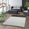 Designer Teppich Beidseitig Ethno Kelim Grau Schwarz Lines, Produktbild-Vorschau 2
