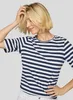RABE T-Shirt Dunkelblau Größe 46 mit Streifenmuster, Produktbild-Vorschau 5