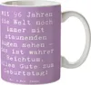 Mr. & Mrs. Panda Kaffeetasse Spruch 96. Geburtstag Freude - Produktbild-Vorschau 1