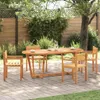vidaXL Garten-Esstisch Oval 200x90x75 cm Massivholz Akazie Produktbild-Vorschau 3