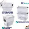 DEUBA® 10x Boîte de rangement 2L plastique transparent Voir les images du produit 4