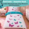 Bettwäsche Butterfly 135x200 80x80 cm aus 100% Baumwolle Produktbild-Vorschau 4