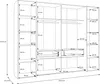 Forte NARAGO Kleiderschrank 270, moderner Produktbild-Vorschau 7