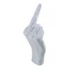 Mittelfinger Dekofigur - Stinkefinger Skulptur in Weiß Produktbild-Vorschau 5