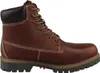 Auf dem Bild ist ein brauner Stiefel zu sehen der von der Außenseite gezeigt wird. Der Stiefel hat eine glatte Oberfläche und eine hohe Schaftform. Produktbild-Vorschau