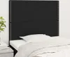 Design Möbel Kopfteile 2er Set Schwarz 100x5x78/88 cm Stoff Produktbild-Vorschau 1