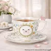 Dancing Butterflies Tasse mit Untertasse Porzellan floral Produktbild-Vorschau 3
