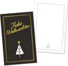 itenga 24 x Geschenkekarten Frohe Weihnachten schwarz weiß Produktbild-Vorschau 1