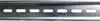 A close-up of a galvanized metal rail with slots. Produktbild-Vorschau