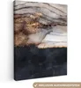 MuchoWow® - Leinwandbilder - Sturm - Gold - Abstrakt, Produktbild-Vorschau 1
