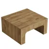 Table basse carrée en bois de 100 cm, idéale pour le salon, Voir les images du produit 12