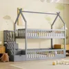 Letto a castello per bambini Sweiko 90x200 letto in legno Anteprima dell’immagine prodotto 1