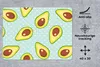 MuchoWow® Mauspad Mousepad Avocado - Muster - Polka dots Produktbild-Vorschau 2