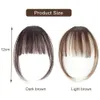 Clip in Pony Echthaar,2pcs Clip in Pony,Pony Haarteil,Pony Produktbild-Vorschau 2