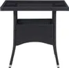 The Living Store 3-tlg. Garten-Essgruppe Poly Rattan und Produktbild-Vorschau 9