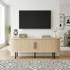 TV-Schrank mit Relief-Oberfläche, Spanplatte, ovaler Produktbild-Vorschau 3