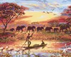 Zuty - Dipingere con i numeri - TRAMONTO AFRICANO, 40x50 Anteprima dell’immagine prodotto 1
