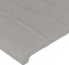 vidaXL Testiera LED Grigio chiaro 160x5x78/88 cm Tessuto Anteprima dell’immagine prodotto 5