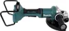 A cordless angle grinder with a teal and black body and a silver grinding disc guard. Produktbild-Vorschau