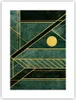 Poster - Poster ohne Rahmen - Grün Stück geometrisch - Produktbild-Vorschau 1