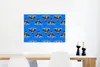 MuchoWow® Poster Schottisches Hochlandrind - Muster - Blau Produktbild-Vorschau 5