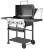 Gasgrill 4-Brenner mit Seitenkocher BBQ-Grillwagen Produktbild-Vorschau 2