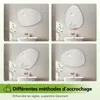 S'AFIELINA miroir mural asymétrique 75×55cm sans cadre Voir les images du produit 5