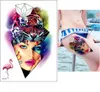 Temporäres Tattoo Tiger Model Flamingo Bunt Design Produktbild-Vorschau 1